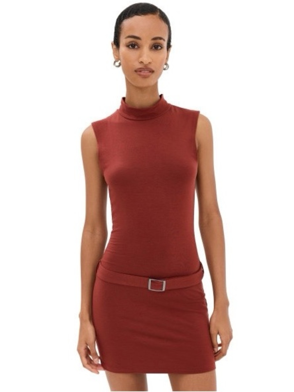 Reformation || Jemma Knit Dress in Fig Jam Rust Red Orange Medium NWT